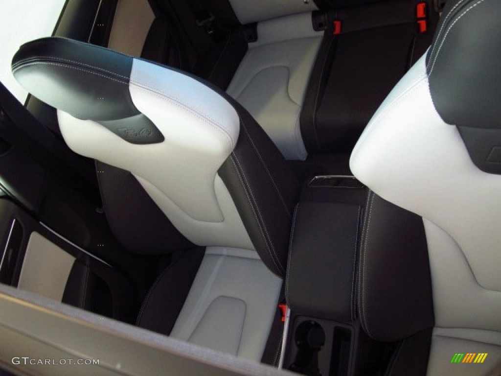 Black/Lunar Silver Interior 2014 Audi S4 Premium plus 3.0 TFSI quattro Photo #90128470
