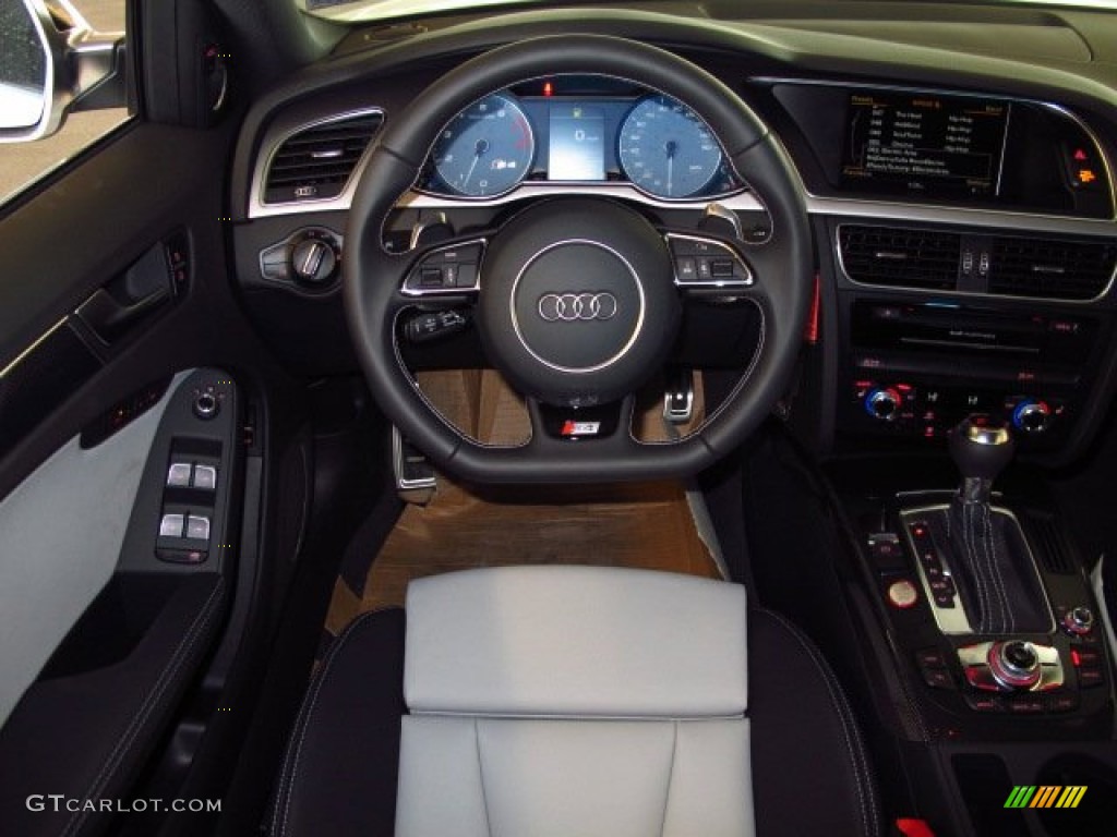 2014 Audi S4 Premium plus 3.0 TFSI quattro Black/Lunar Silver Dashboard Photo #90128590