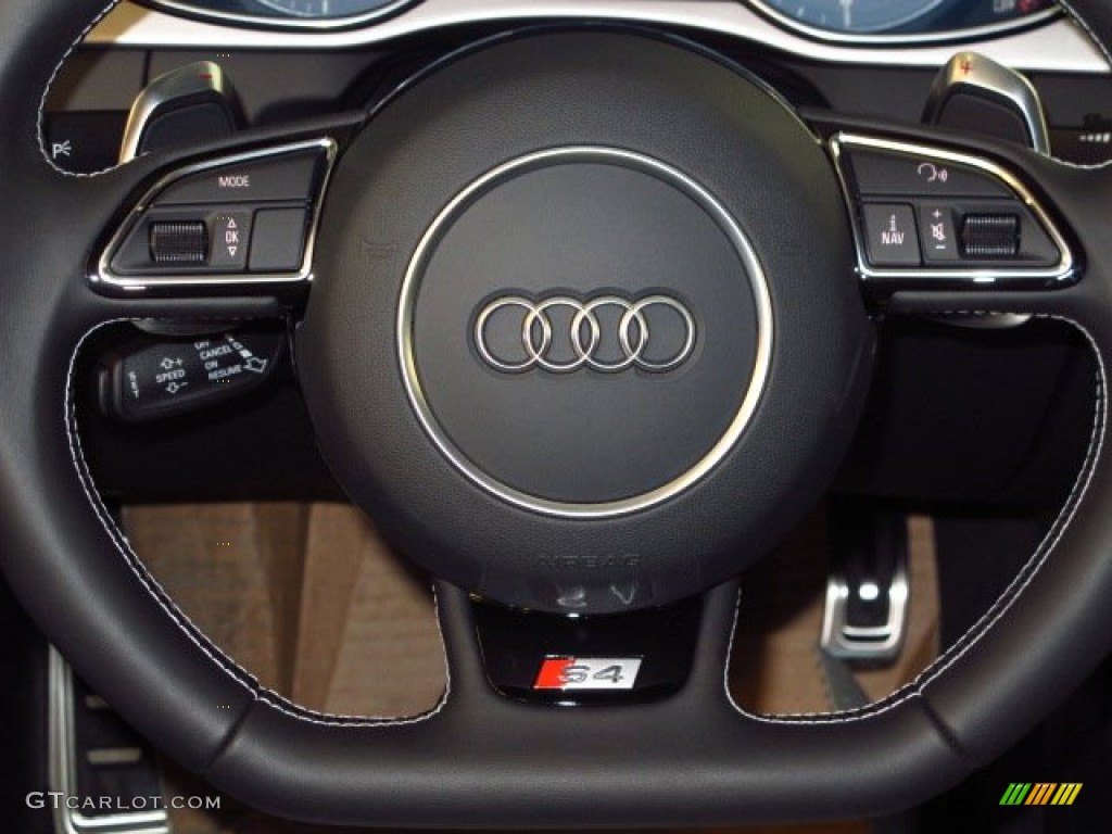 2014 S4 Premium plus 3.0 TFSI quattro - Glacier White Metallic / Black/Lunar Silver photo #17