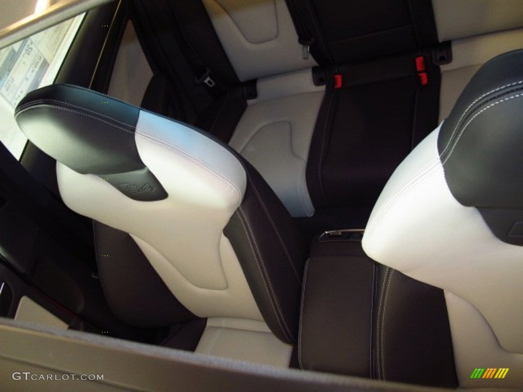 Black/Lunar Silver Interior 2014 Audi S4 Premium plus 3.0 TFSI quattro Photo #90129078