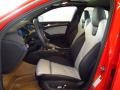 2014 Audi S4 Black/Lunar Silver Interior Front Seat Photo