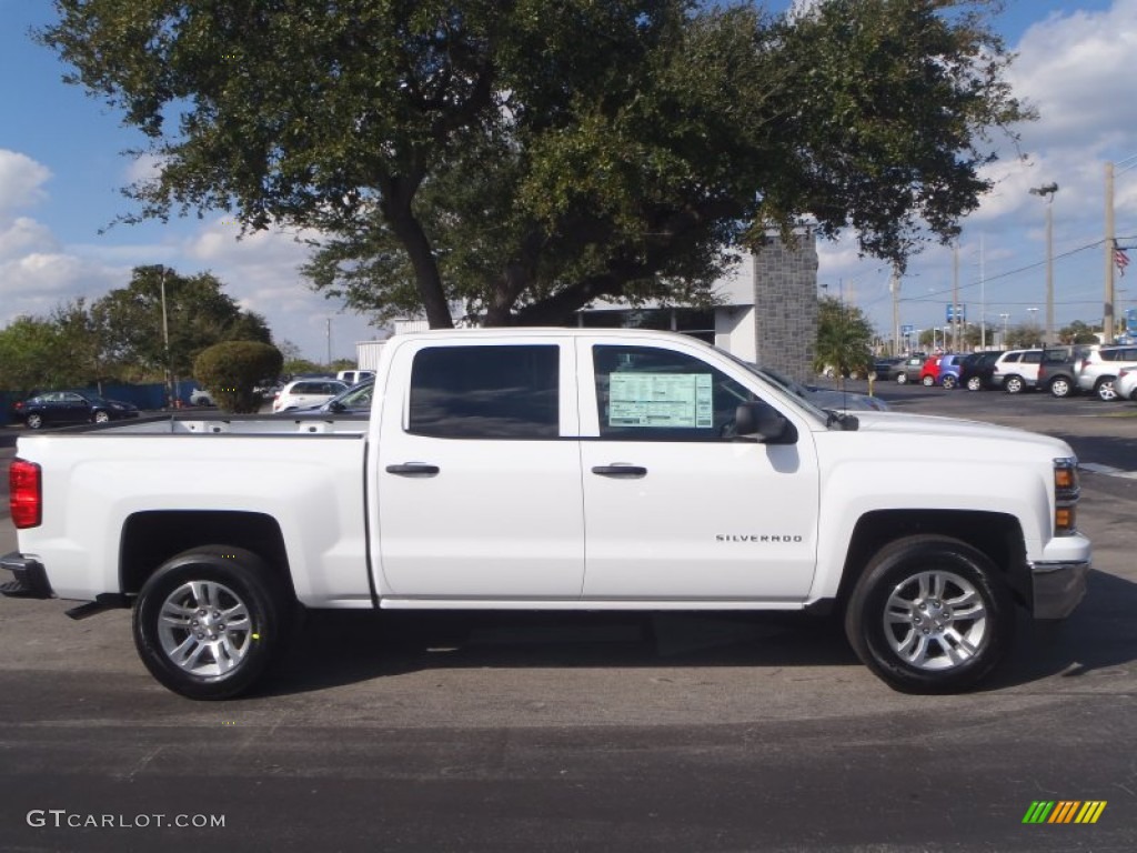 2014 Silverado 1500 LT Crew Cab - Summit White / Jet Black/Dark Ash photo #8