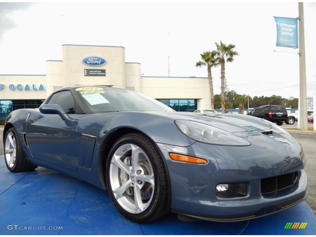 2012 Corvette Grand Sport Coupe - Carlisle Blue Metallic / Ebony photo #7