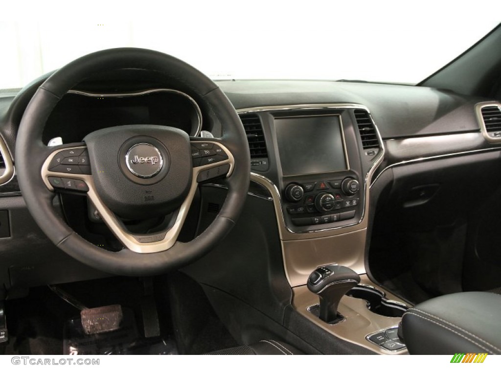 2014 Jeep Grand Cherokee Limited 4x4 Morocco Black Dashboard Photo #90130420