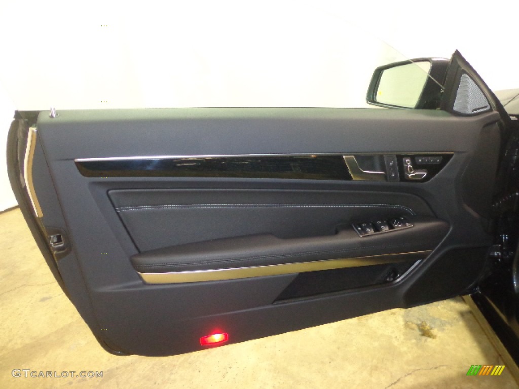 2014 Mercedes-Benz E 350 4Matic Coupe Black Door Panel Photo #90130492
