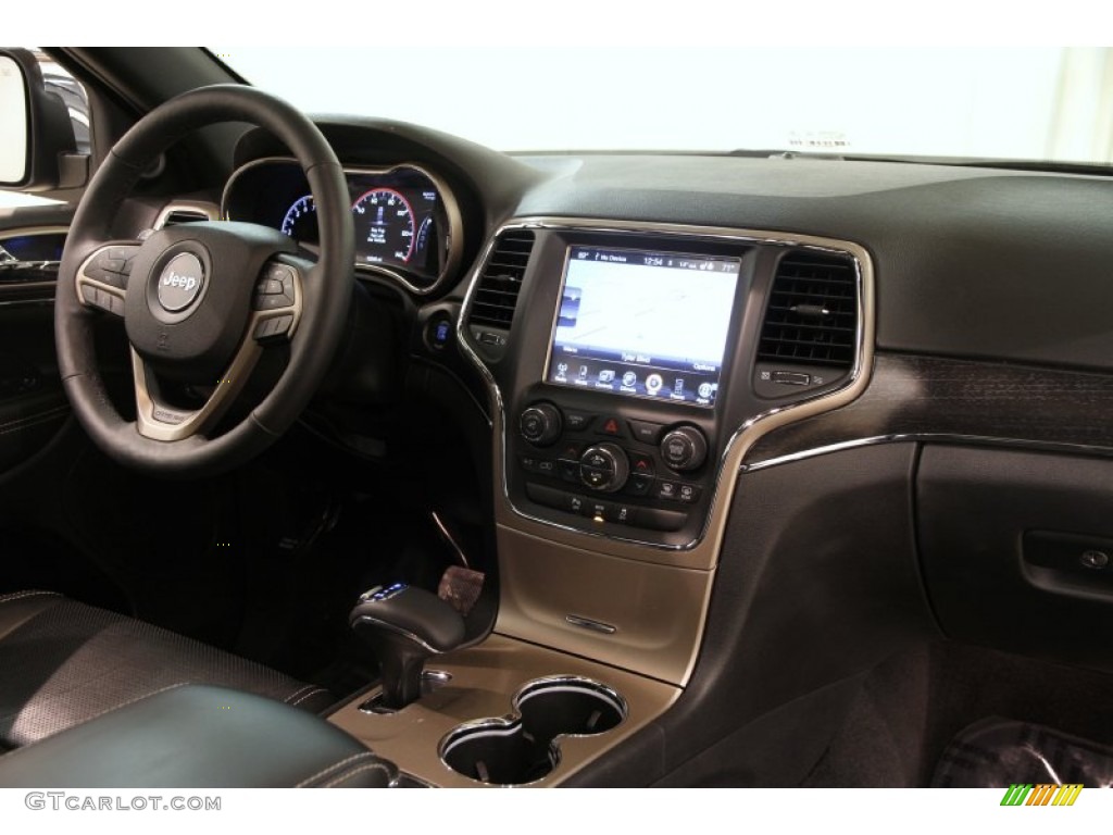 2014 Jeep Grand Cherokee Limited 4x4 Morocco Black Dashboard Photo #90130897