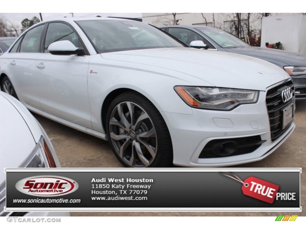 2014 A6 3.0T quattro Sedan - Glacier White Metallic / Black photo #1