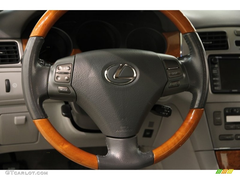 2005 Lexus ES 330 Ash Gray Steering Wheel Photo #90131830