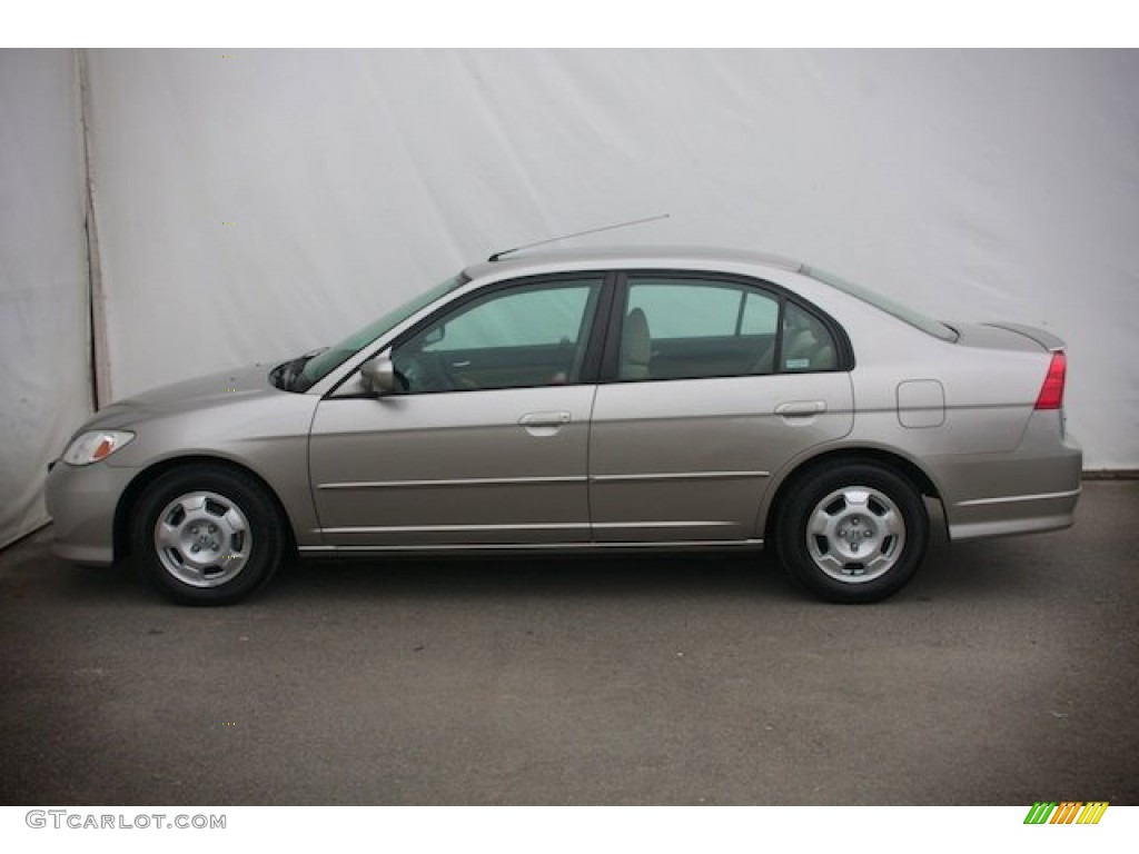 Shoreline Mist Metallic 2004 Honda Civic Hybrid Sedan Exterior Photo #90133168
