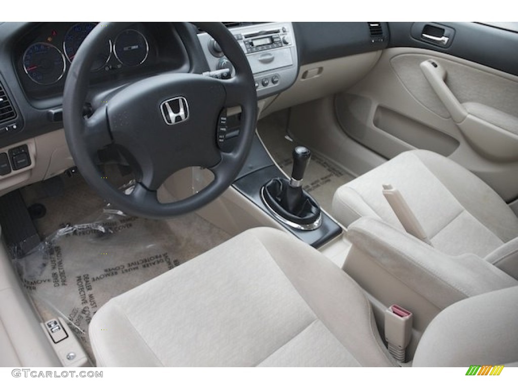 Ivory Beige Interior 2004 Honda Civic Hybrid Sedan Photo #90133237