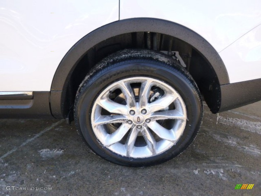 2014 Explorer Limited 4WD - White Platinum / Charcoal Black photo #8