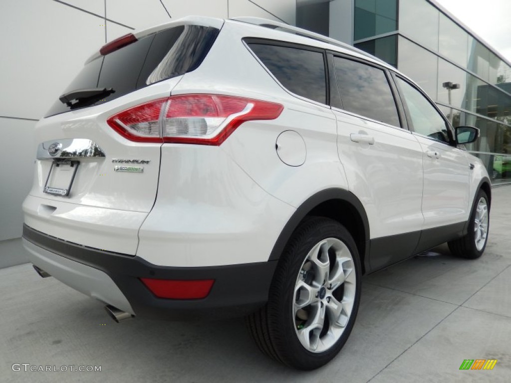 2014 Escape Titanium 1.6L EcoBoost - White Platinum / Medium Light Stone photo #2