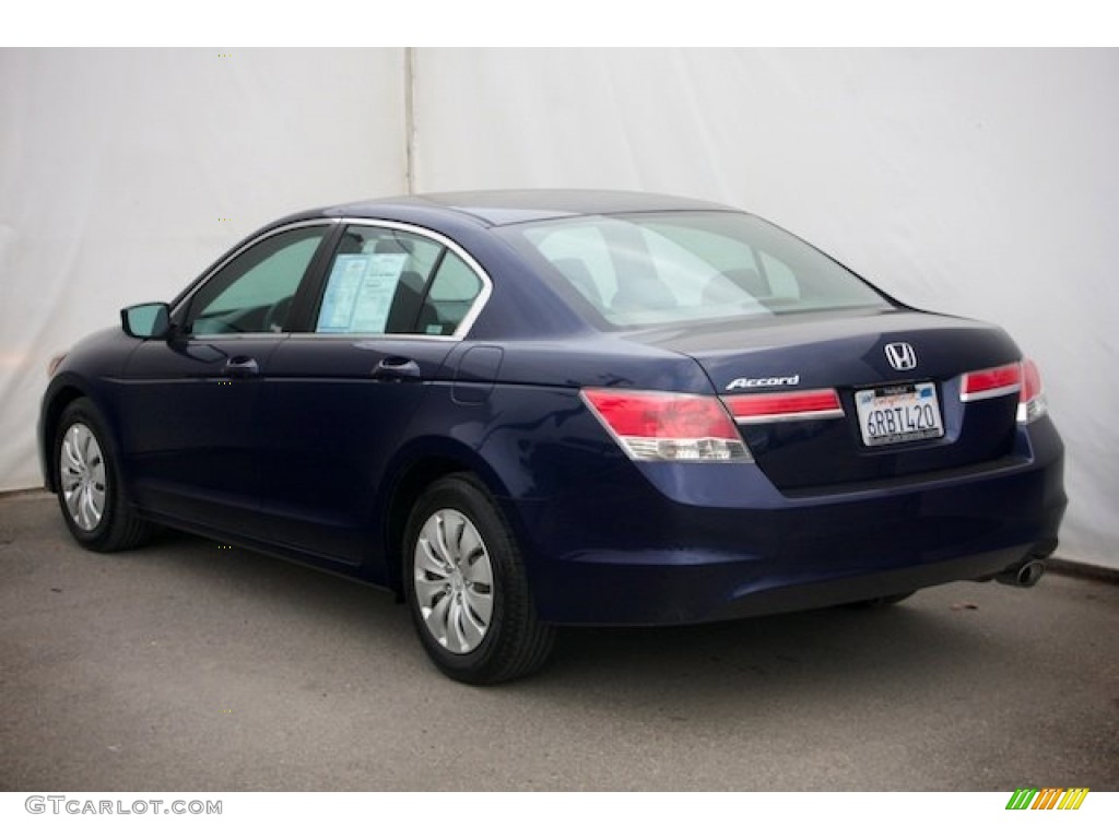 2011 Accord LX Sedan - Royal Blue Pearl / Gray photo #2