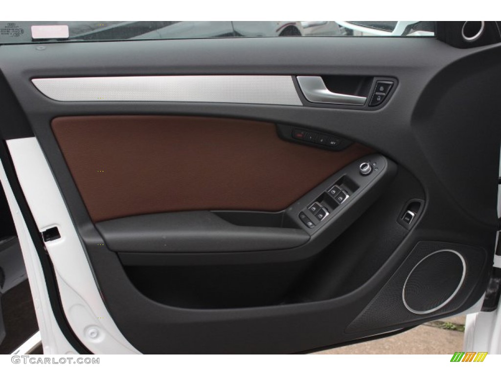 2014 A4 2.0T quattro Sedan - Ibis White / Chestnut Brown/Black photo #6