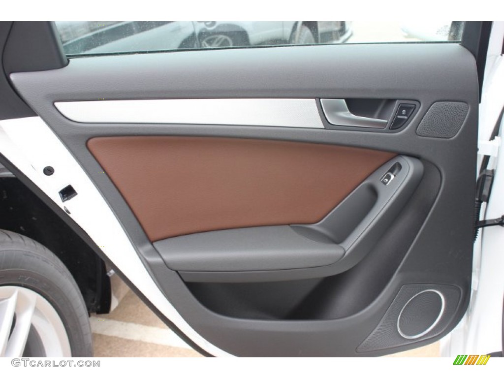 2014 A4 2.0T quattro Sedan - Ibis White / Chestnut Brown/Black photo #26