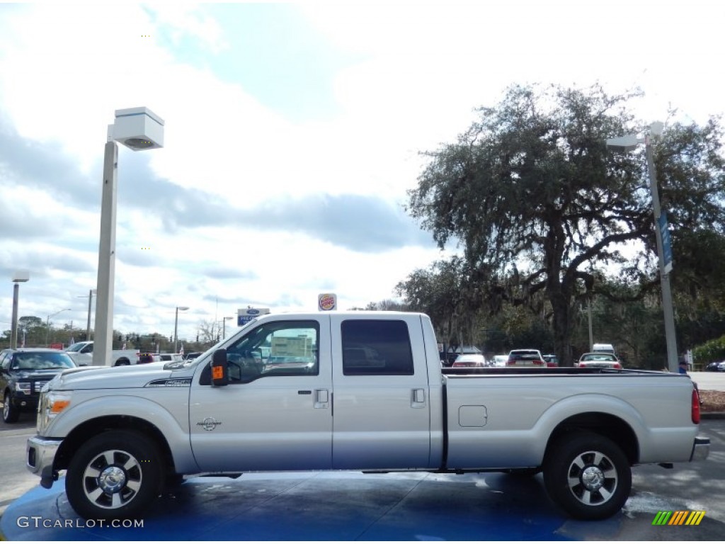 Ingot Silver Metallic 2014 Ford F250 Super Duty Lariat Crew Cab Exterior Photo #90136147