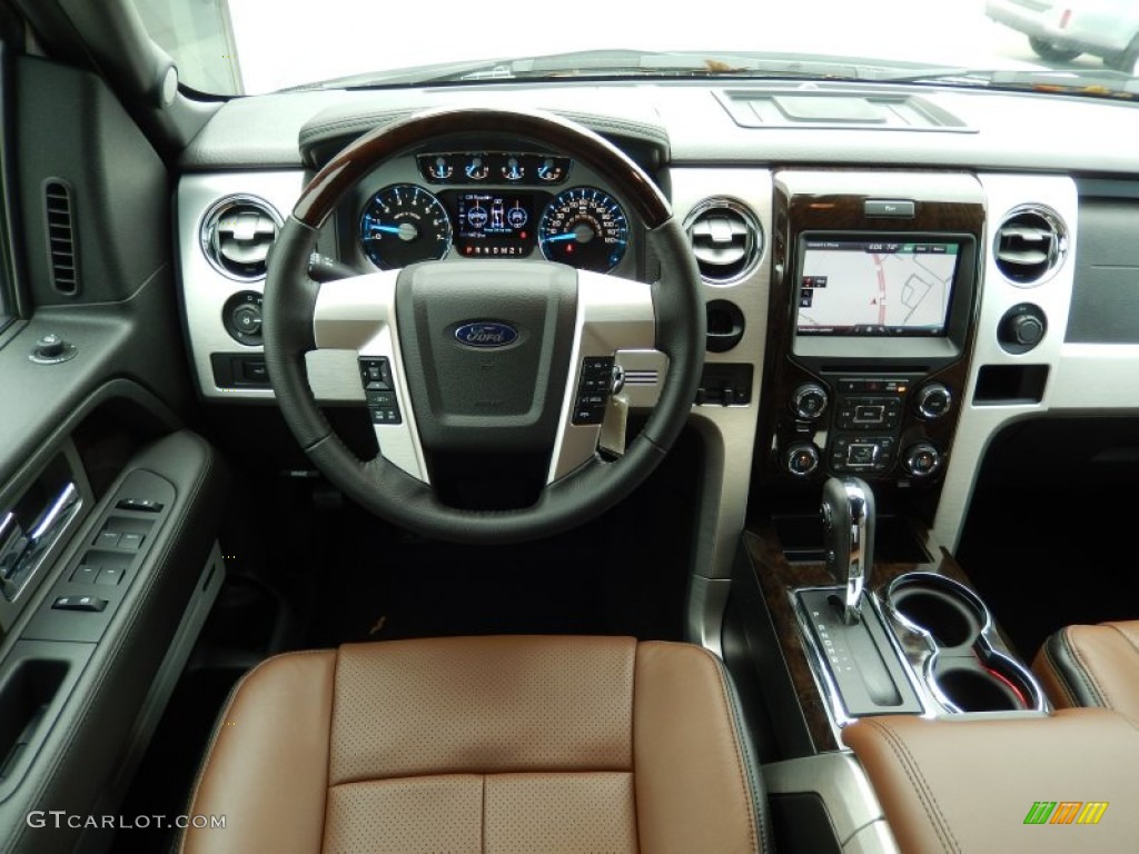 2013 F150 Platinum SuperCrew - White Platinum Metallic Tri-Coat / Platinum Unique Pecan Leather photo #8