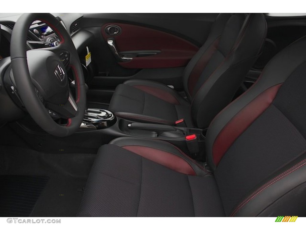 Black Red Interior 2014 Honda Cr Z Ex Hybrid Photo 90136804