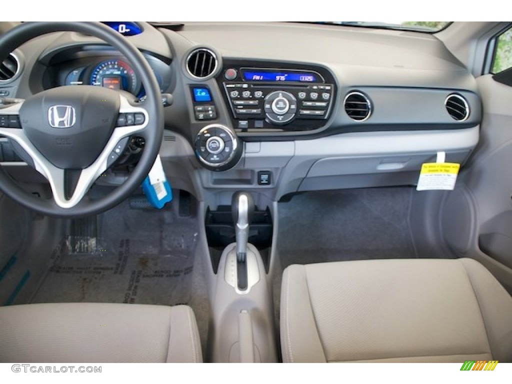 2014 Honda Insight LX Hybrid Gray Dashboard Photo #90137329