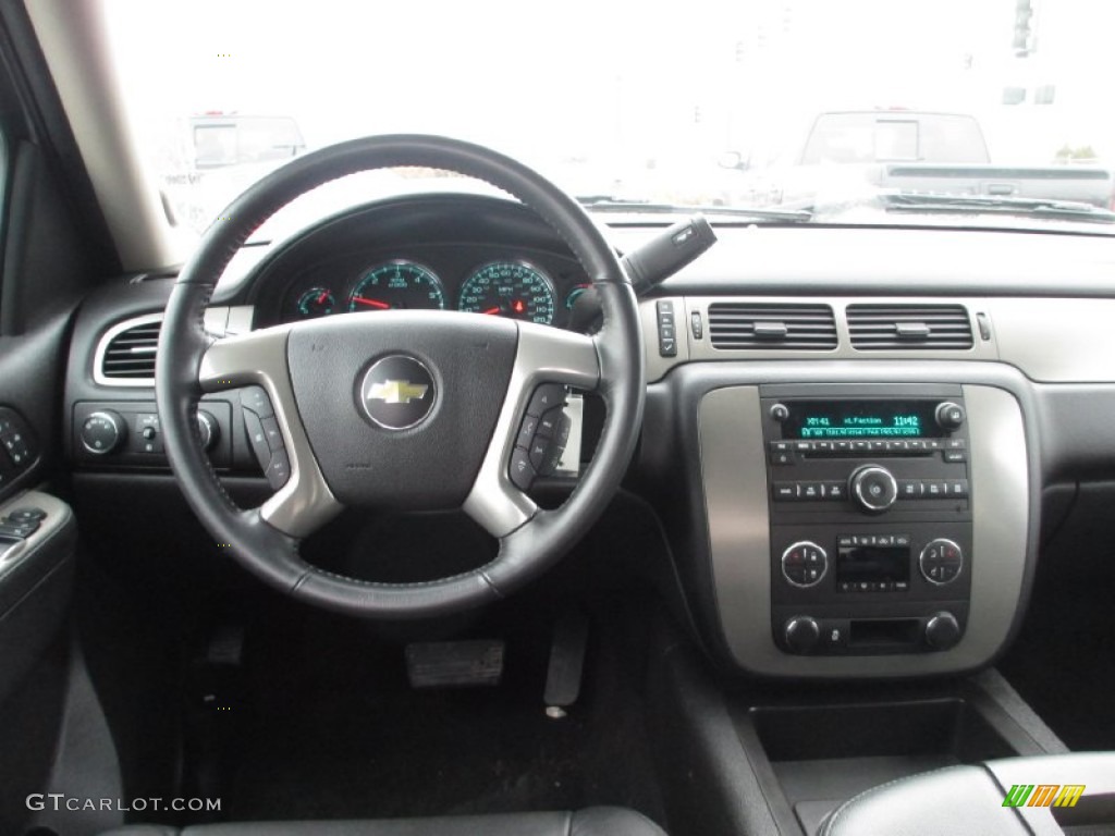 2012 Chevrolet Silverado 1500 LTZ Crew Cab 4x4 Ebony Dashboard Photo #90137938