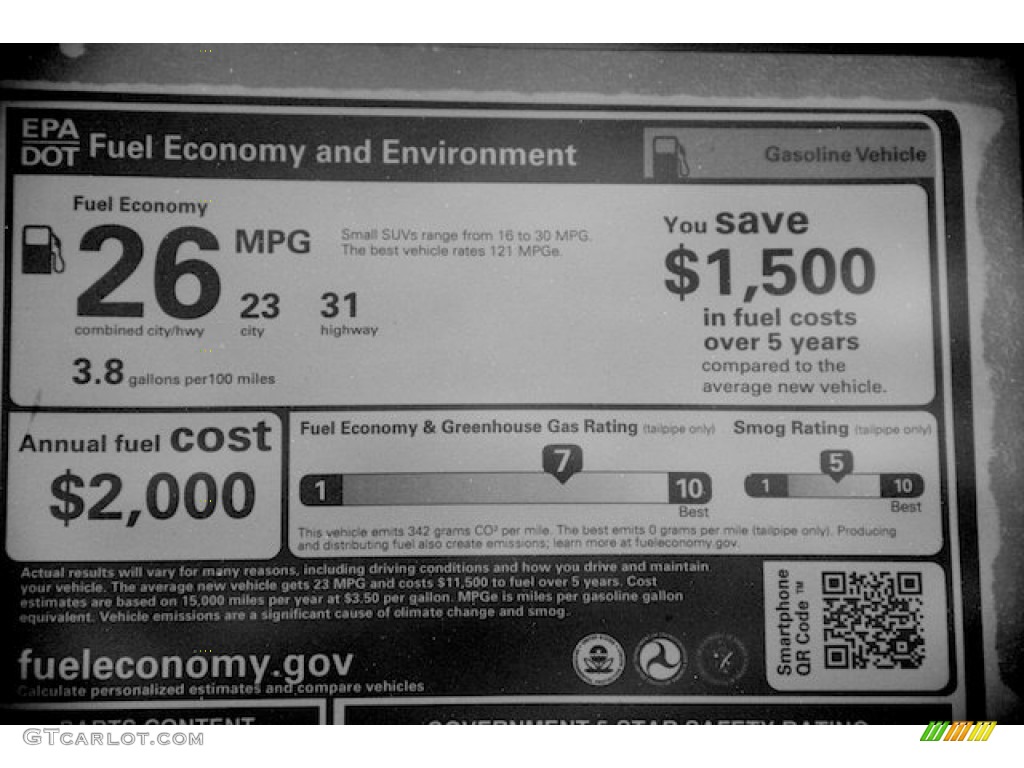 2014 Honda CR-V EX-L Window Sticker Photo #90138616