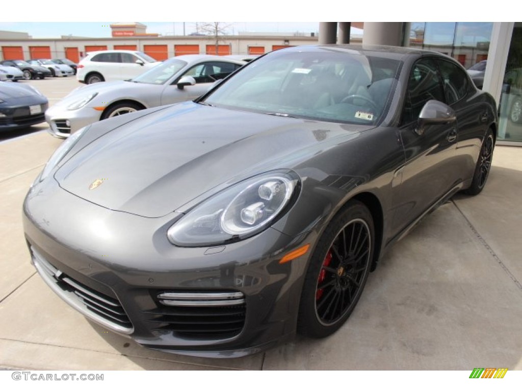 Agate Grey Metallic 2014 Porsche Panamera Turbo Exterior Photo #90138936