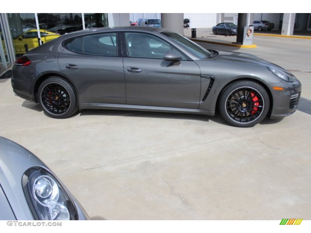 Agate Grey Metallic 2014 Porsche Panamera Turbo Exterior Photo #90139024