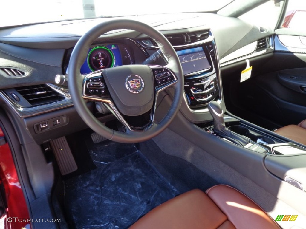 Kona Brown/Jet Black Interior 2014 Cadillac ELR Coupe Photo #90139108