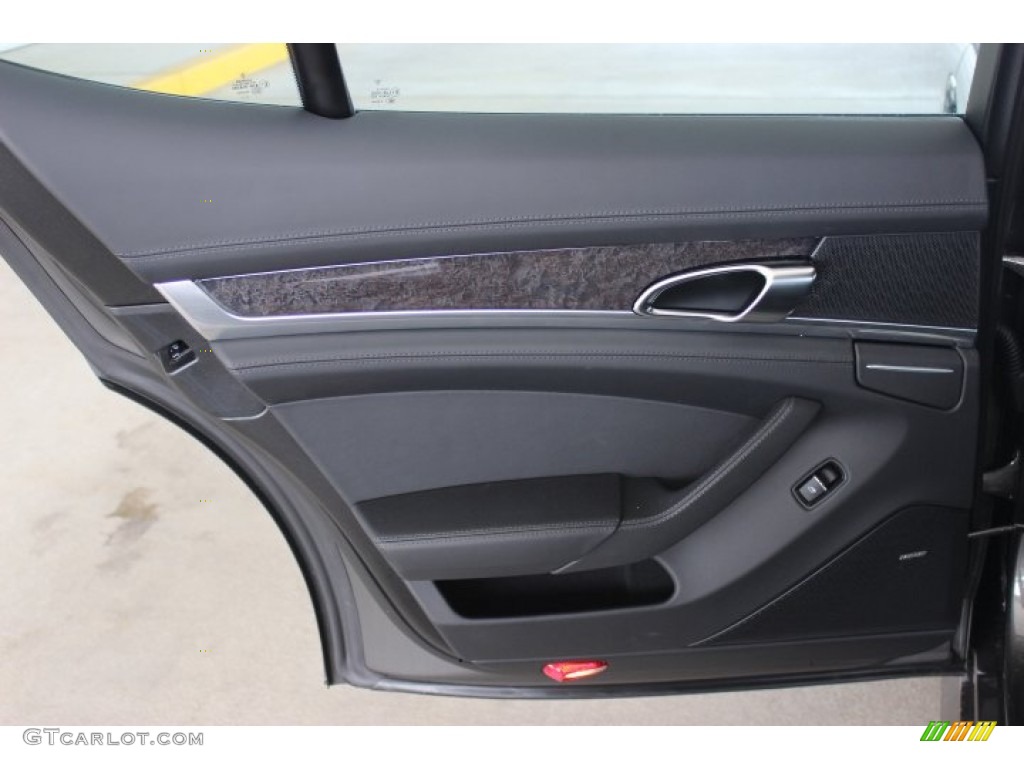 2014 Porsche Panamera Turbo Black Door Panel Photo #90139447