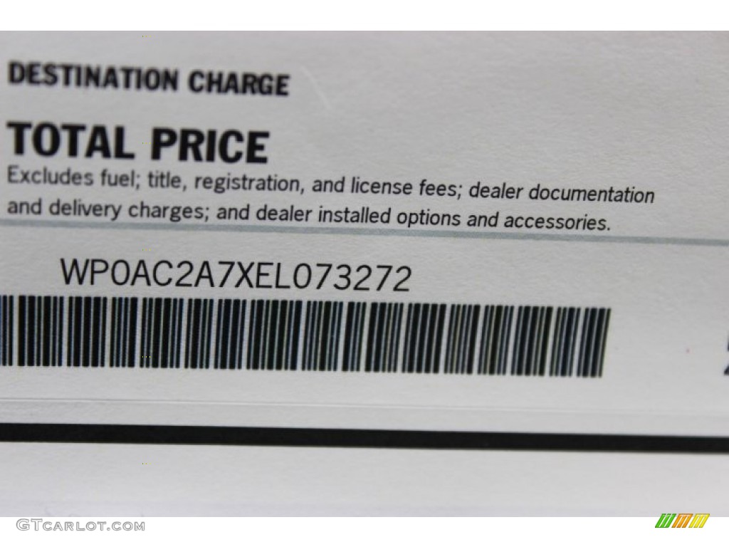 2014 Porsche Panamera Turbo Window Sticker Photo #90139729
