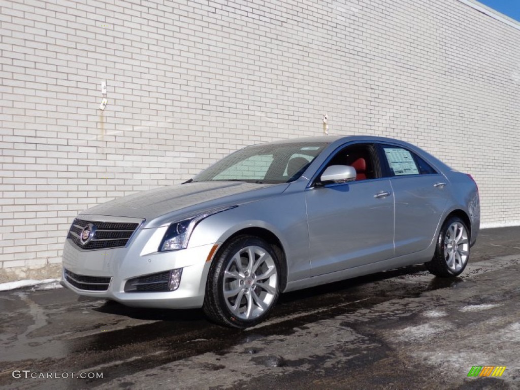Radiant Silver Metallic 2014 Cadillac ATS 3.6L AWD Exterior Photo #90140869