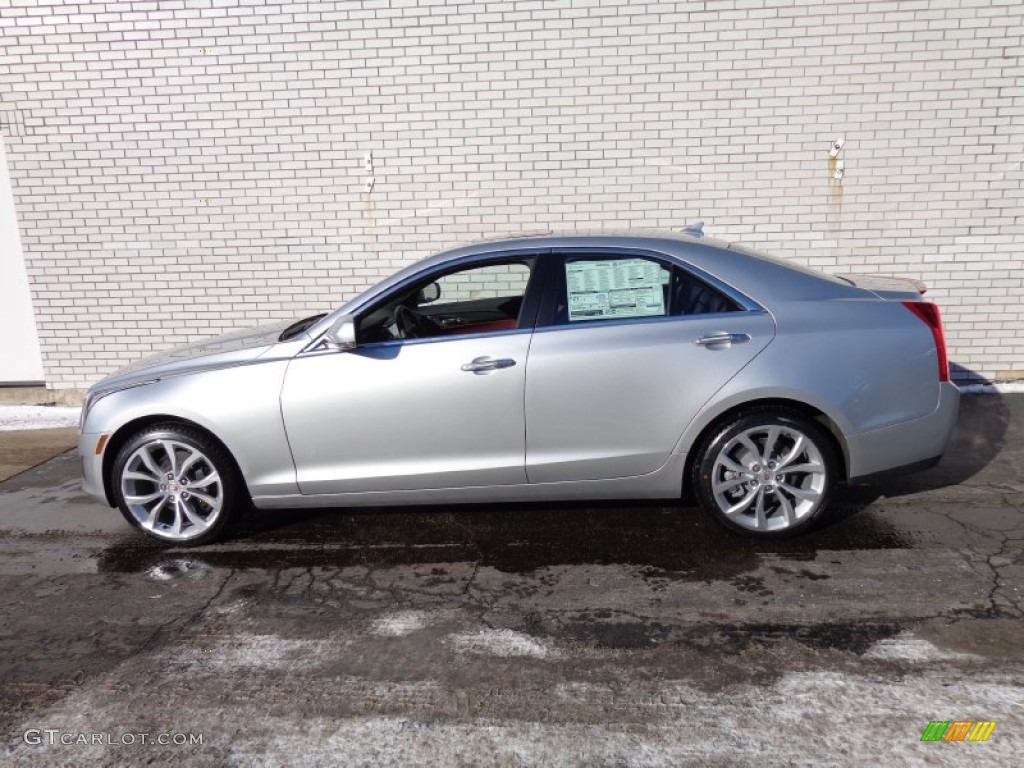 Radiant Silver Metallic 2014 Cadillac ATS 3.6L AWD Exterior Photo #90141034