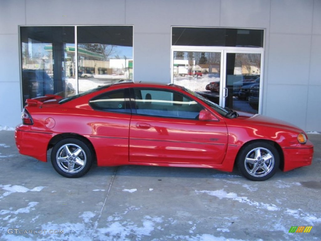 2000 Grand Am GT Coupe - Bright Red / Dark Pewter photo #2