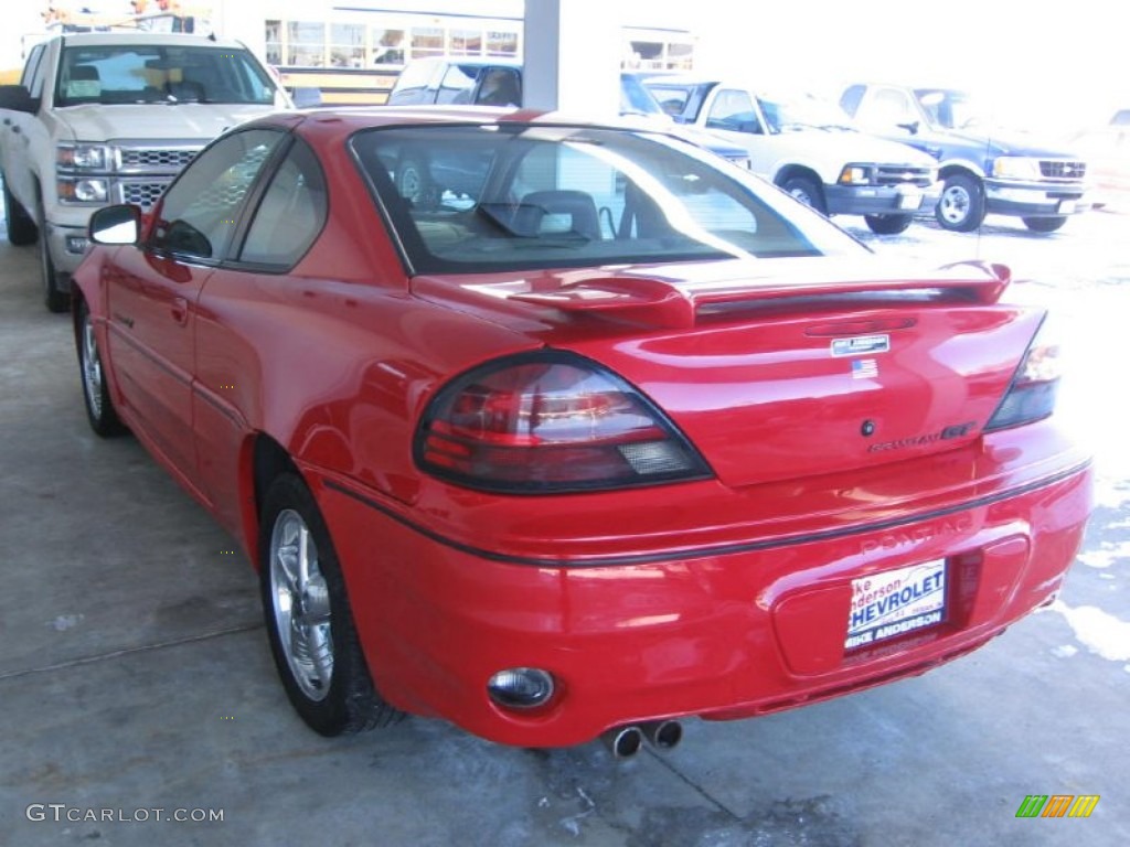 2000 Grand Am GT Coupe - Bright Red / Dark Pewter photo #3