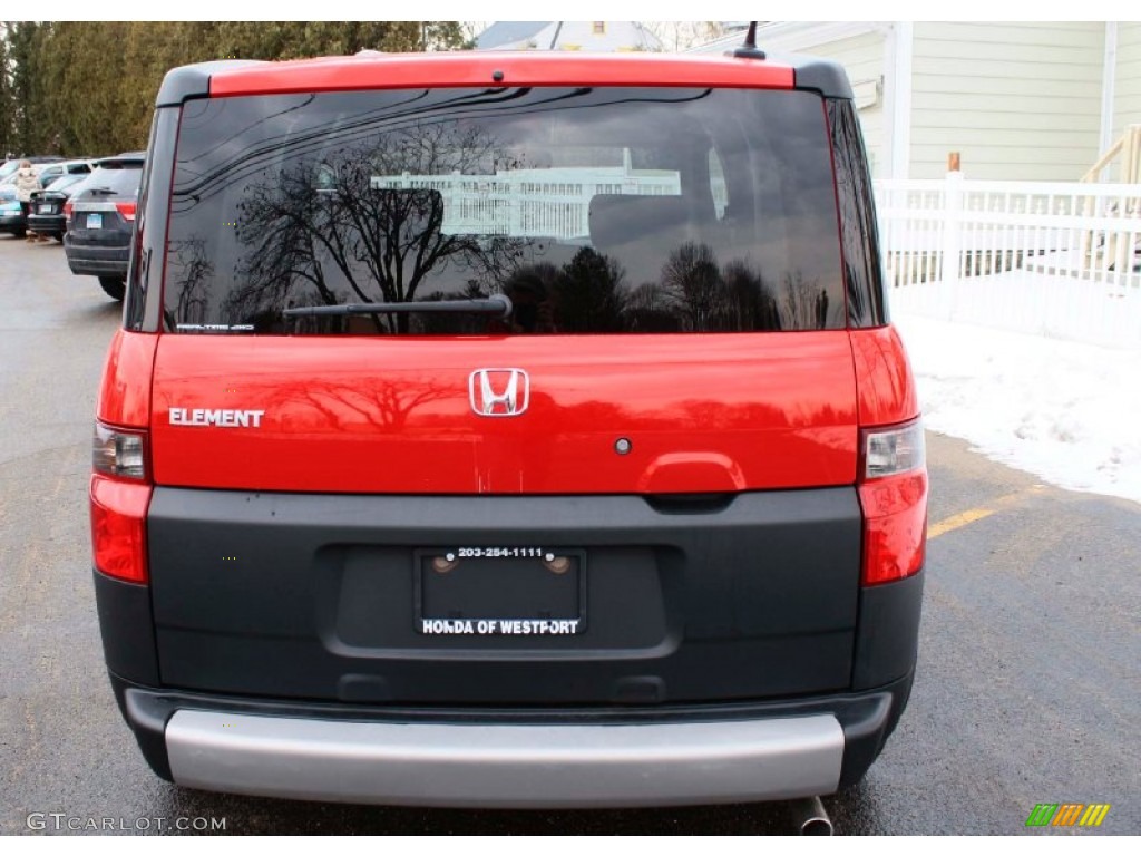 2006 Element EX AWD - Rallye Red / Black/Gray photo #7