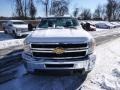 2014 Summit White Chevrolet Silverado 3500HD WT Regular Cab Dual Rear Wheel 4x4 Utility  photo #3