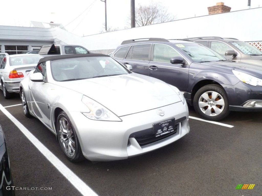 2010 370Z Touring Roadster - Brilliant Silver / Gray Leather photo #1