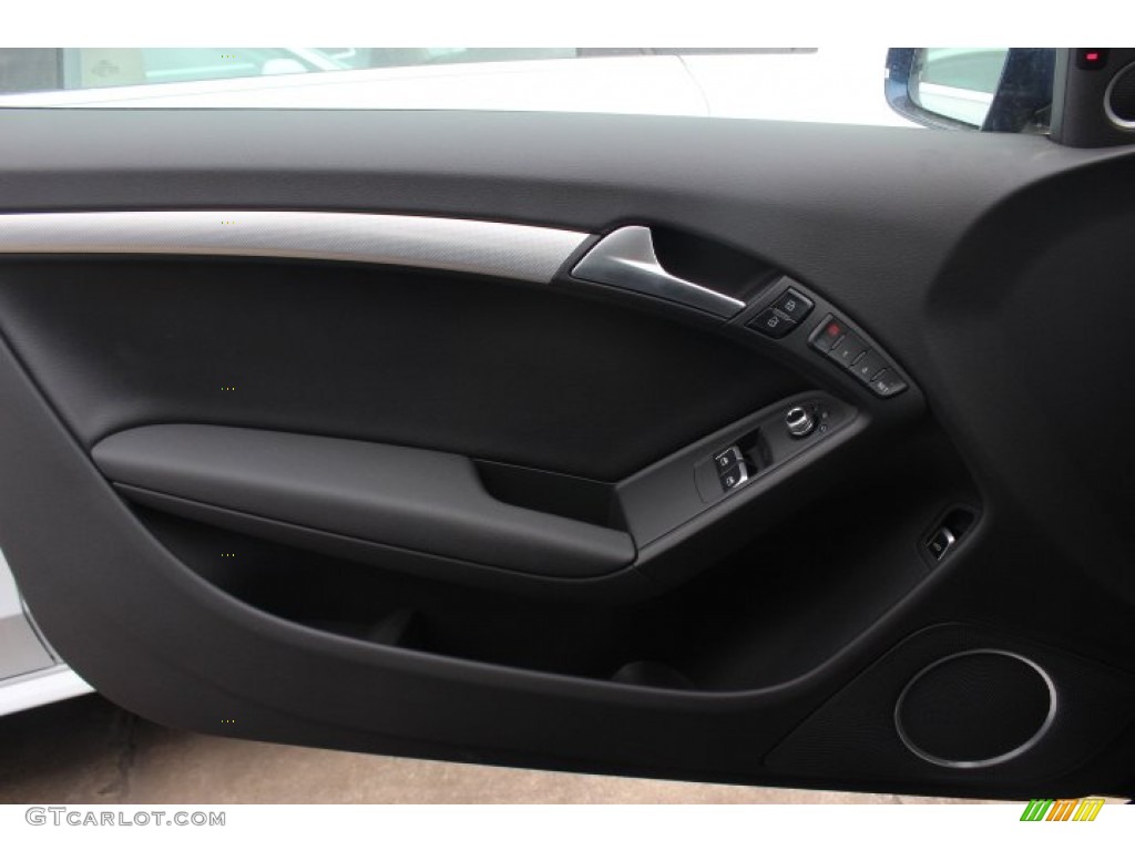 2014 Audi A5 2.0T quattro Coupe Black Door Panel Photo #90148372