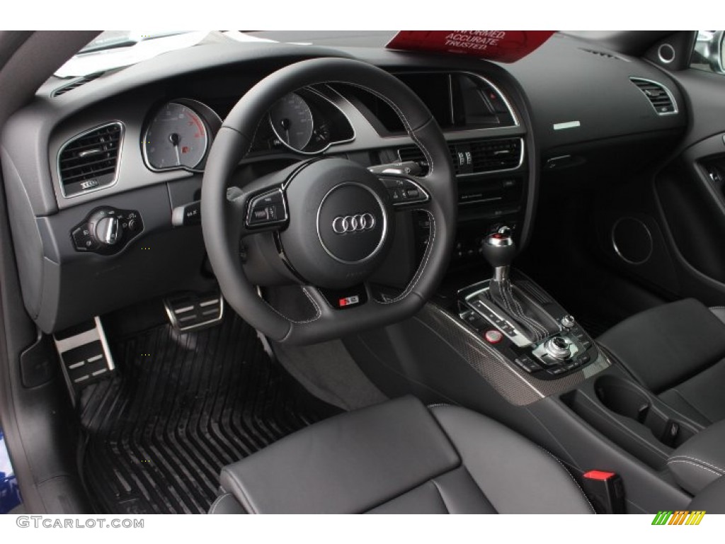 Black Interior 2014 Audi S5 3.0T Premium Plus quattro Coupe Photo #90149650