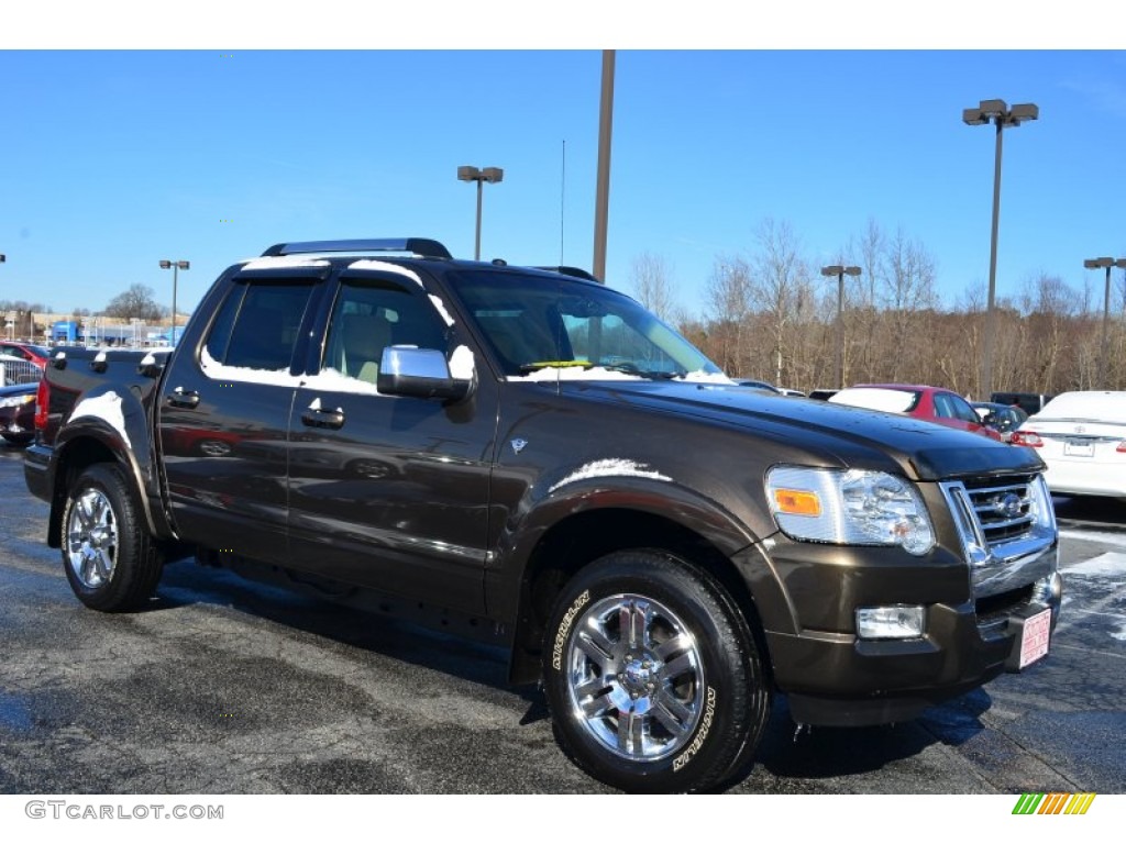 2008 Explorer Sport Trac Limited - Stone Green Metallic / Camel photo #1