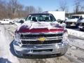 2014 Deep Ruby Metallic Chevrolet Silverado 2500HD WT Regular Cab 4x4  photo #3