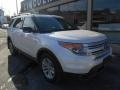 2012 White Platinum Tri-Coat Ford Explorer XLT 4WD  photo #1