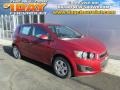 2014 Crystal Red Tintcoat Chevrolet Sonic LS Hatchback  photo #1