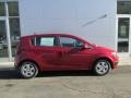 2014 Crystal Red Tintcoat Chevrolet Sonic LS Hatchback  photo #2