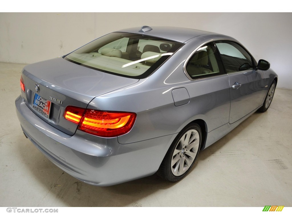 2011 3 Series 328i Coupe - Blue Water Metallic / Cream Beige photo #5