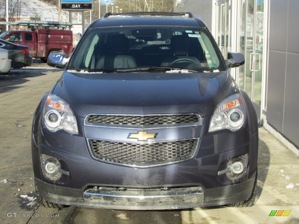 2014 Equinox LTZ AWD - Atlantis Blue Metallic / Jet Black photo #9