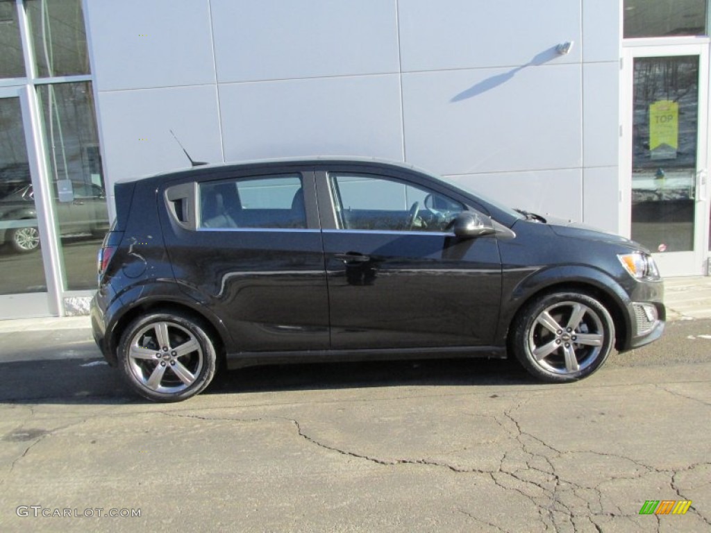 Black Granite Metallic 2014 Chevrolet Sonic RS Hatchback Exterior Photo #90155992
