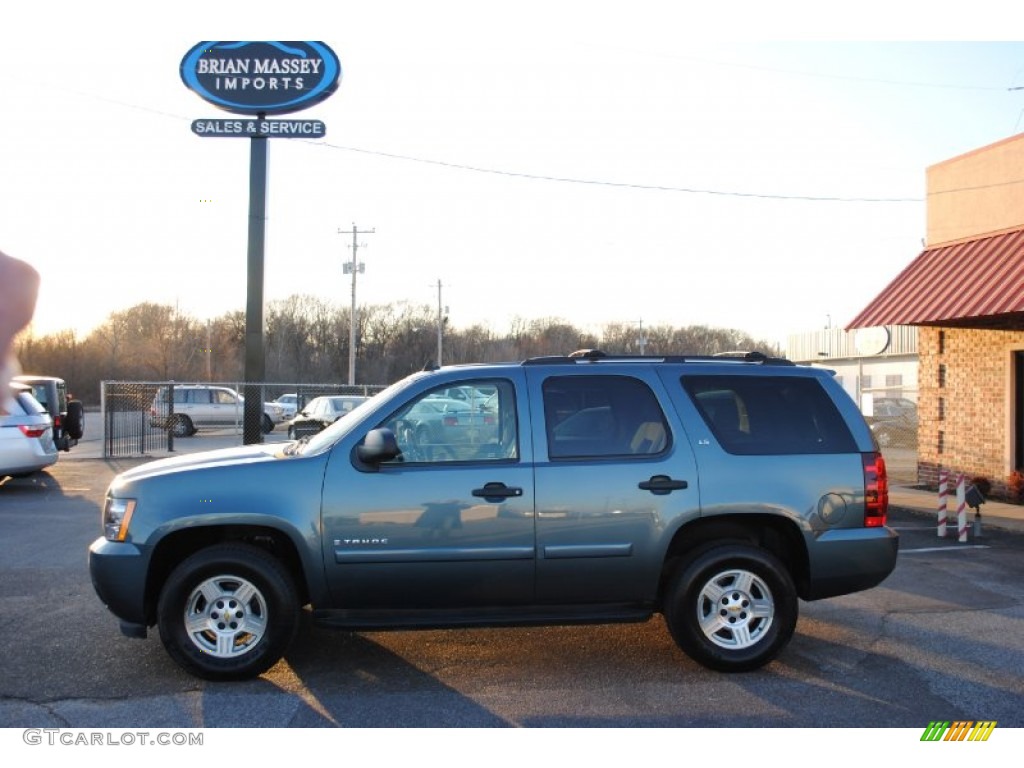 2008 Tahoe LS - Blue Granite Metallic / Light Titanium/Dark Titanium photo #2