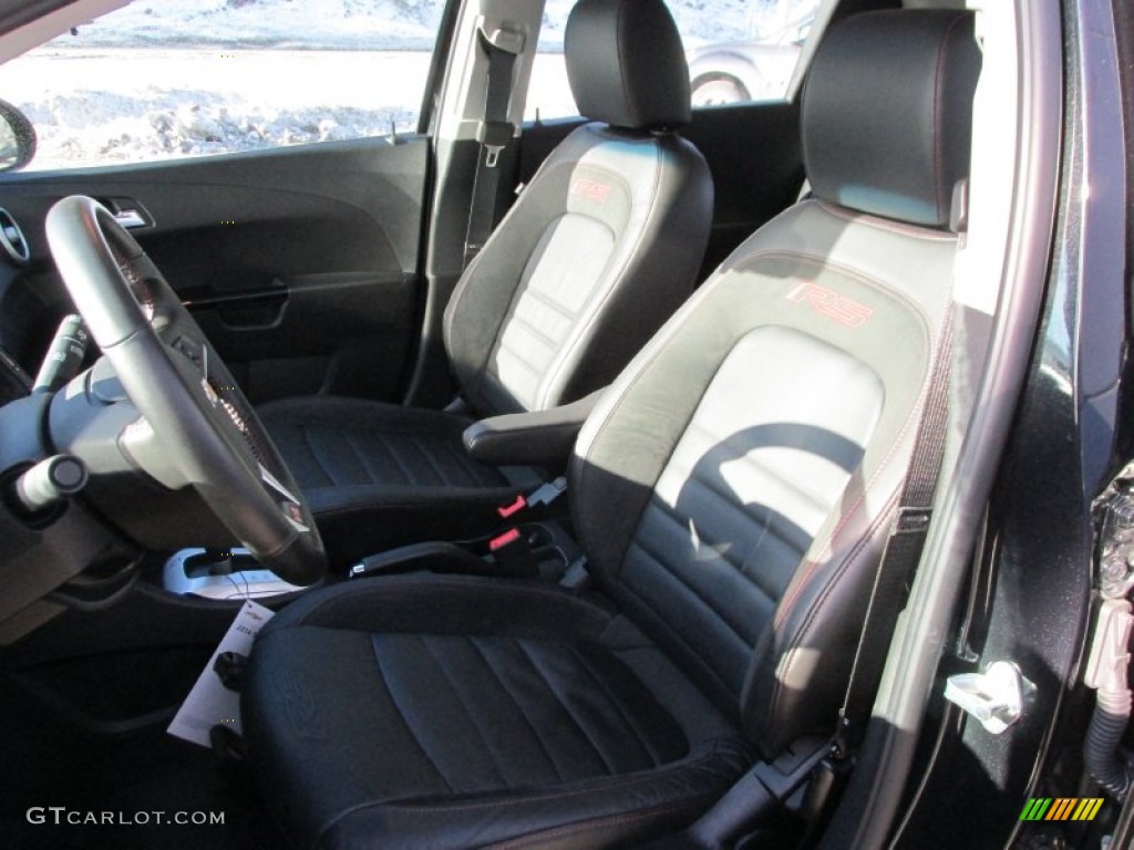 RS Jet Black Interior 2014 Chevrolet Sonic RS Hatchback Photo #90156232