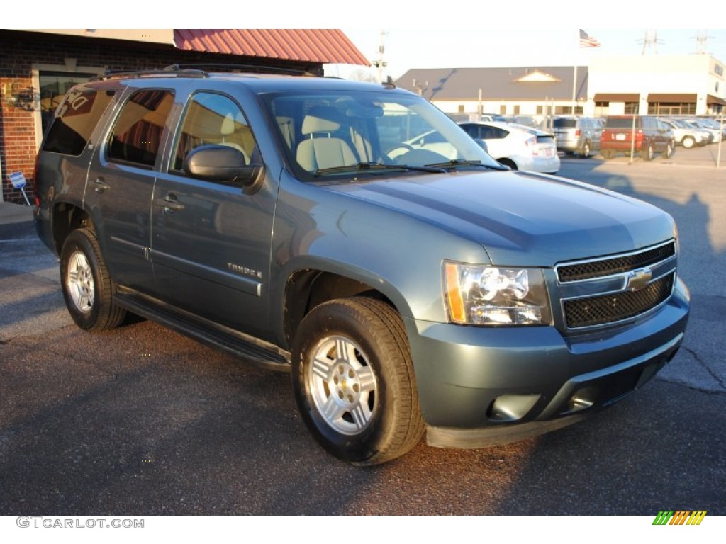 2008 Tahoe LS - Blue Granite Metallic / Light Titanium/Dark Titanium photo #7